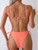 Bikini Women Swimsuit 2026 New Solid Ribbed Sling Bikinis Set Sexy Lace Up Swimwear Summer Two Piece Beach Bathing Suit Female