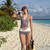 New Sexy Deep V Push Up Bikini Set High Waisted Checkered Brief Tummy Control Backless Two Piece Swimsuit for Beach Vacation