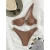 Sexy Bikinis Swimsuits Cut Out Women's Swimwear One Shoulder Biquini High Cut Bathing Suits Push Up Beach Bikini Set