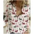 2024 New Spring Autumn Ladies Blouses Casual Comfortable Christmas Print Patterns Women's Long Sleeve Shirt Christmas Party Tops