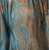 Women's Vintage Paisley Print Off Shoulder Shirt Stand Collar Tie Bell Sleeve Chiffon Top