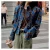 Checkered shirt women's 2024 spring new design sense niche French chic long sleeved shirt  retro top  womens tops