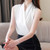 Elegant Satin Women Blouse Sexy V neck Office Ladies Blouses Shirts Casual Solid Long sleeve Spring Summer Female Party Tops 2XL