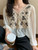 Crochet Knit Blouse with Chiffon Sleeve Peplum Button Front Shirts for Women Spring Summer Vacation Beach Wear