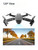 E88 PRO Aircraft Drone with Dual 4K HD Camera Smart OLED Display Flip Design Includes Remote Control Foldable Plastic Material