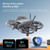D26 4K Mini Drone,Full Prop Guard,180°Electric Lens, Dual Cam,WiFi FPV,One Key Return,Birthday Holiday Present, Gift Toy, RC