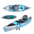 Wholesale Fishing Flap Drive Pedal Kayak 11ft HDPE Plastic Rotomolded Motor Eléctrico Para 1person Sit on Top Canoe