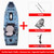 Modular Kayak Electric Pedal Driven HDPE Fishing Boat Portable Take Apart Canoe Motorized Lightweight Durable Accessories Gear