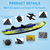 Adult Inflatable Fishing Canoe/Kayak 2 And 3 Person Inflatable Canoe Kayak, Seated Kayak With Paddle