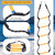 Marine Rope Ladder Telescopic Rope Ladder Portable Rope Ladder Swimming Ladder Suitable For Kayaks Motorboats Canoes Etc