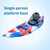 1 Persons Paddle Kayak Sport Fishing Kayak Pedal For Lakes & Rivers