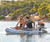 U DELUXE 250*140 cm Inflatable Kayak Reinforced PVC Deck Sports Fishing Net Drop Stitch Rubber Boat for Surfing Drifting Sports