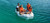 U DELUXE 250*140 cm Inflatable Kayak Reinforced PVC Deck Sports Fishing Net Drop Stitch Rubber Boat for Surfing Drifting Sports