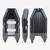 Havospark HW-R01 1 Person Inflatable Kayak Fishing Boat with LDPE/HDPE Hull Black Color Drifting Ready