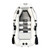 B175 Set Solar Marine 0.7 mm PVC Inflatable Rowing Fishing Boats One Person Kayak Canoe Dinghy with Thrust Motor and Support