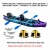 2025 Portable LLDPE Kayak With Split Hard Shell Electric Pedal-Driven Canoe For Solo Tandem Lake Sea Adventures Modular Assembly