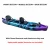 2025 Portable LLDPE Kayak With Split Hard Shell Electric Pedal-Driven Canoe For Solo Tandem Lake Sea Adventures Modular Assembly