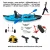 2025 Portable LLDPE Kayak With Split Hard Shell Electric Pedal-Driven Canoe For Solo Tandem Lake Sea Adventures Modular Assembly