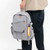 Schoolbag Solid Color Korean Style Student Backpack Men's Large Capacity Versatile Casual Backpack Wholesale 8822