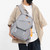 Schoolbag Solid Color Korean Style Student Backpack Men's Large Capacity Versatile Casual Backpack Wholesale 8822