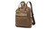 Large Capacity Genuine Leather Business & Travel Backpack with 13" Laptop Compartment England Style Unisex Design Zipper Closure