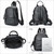 Designer Ladies Lightweight Genuine Leather Convertible Shoulder Satchel Bag Luxury Travel  Work Backpack for Women
