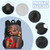 Cute Design Two Pocket African Black Arts Print Large Capacity Kids Backpacks Bag Unisex School Backpack for Children Boys Girls