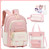 New Color Casual Three-piece Schoolbag Students Large Capacity Portable Easy Storage Quality Backpack