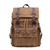 Large Capacity Vintage Rucksack Batik Canvas With Crazy Horse Leather Bag Men's Outdoor Travel Hiking Backpacks