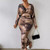 V-neck Pleated Bodycon Dress Women Sexy Slim Fit Long Sleeve Long Party Dresses for Women Wrap Guangzhou Female Dress