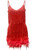Summer Fashion Elegant Tassel Sequin Dress Women's Sexy Slim Sleeveless V-neck High Waist Suspender Feather Stitching Dresses