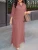 2025 ZANZEA Autumn Dress Plus Size Women Long Shirt Dress Vintage Lapel Neck 3/4 Sleeve Holiday Work Sundress Robe Femme Kaftan