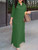 2025 ZANZEA Autumn Dress Plus Size Women Long Shirt Dress Vintage Lapel Neck 3/4 Sleeve Holiday Work Sundress Robe Femme Kaftan