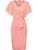 Womens Cape Ruffle Summer V Neck Polka Dot Ruffles Cocktail Knee Length Evening Party Chiffon Pencil Bodycon Sheath Dress