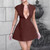 Temperament Solid Color Sleeveless Dress Female Fashion Sexy V-Neck Slim A-Line Skirt Spring And Summer New Women'S Clothing
