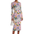 Women’s 100% Silk Floral Print Midi Dress | 2026 Runway Luxury Designer Inspired Long Sleeve Pink Evening Party Gown Spring