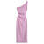 HXAO Womens Dresses Asymmetric Ruffled Long Dresses Summer 2025 Purple White Dress Sexy Off Shoulder Bodycon Dress Vestido 066