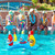 1 pcs of inflatable water bowling games with air pumps, swimming pools, and inflatable underwater sports suitable for swimming p