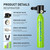 GOYOJO Mini Scuba Tank 0.5L Portable Lung Diving Device Oxygen Cylinder Underwater Breathing System 5-10 Minutes Refillable