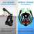 XIAOTREE Dual-Tube Silicone Full-Face Dry Snorkel Mask Adult Swimming Diving Mask Underwater Breathing Mask