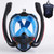 XIAOTREE Dual-Tube Silicone Full-Face Dry Snorkel Mask Adult Swimming Diving Mask Underwater Breathing Mask
