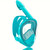 Kids Snorkel Mask Anti-Fog Leak-Proof Soft Silicone Design Easy to Wear Diving Mask Underwater Scuba Full Face 360° Panoramic