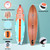 Recycled Plastic Composite Construction Inflatable Paddle Board Featuring a Three Fin Box System for Enhanced Tracking on Calm