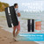 Recycled Plastic Composite Construction Inflatable Paddle Board Featuring a Three Fin Box System for Enhanced Tracking on Calm