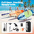 Inflatable Stand Up Paddle Board for adults and youth PVC material blue anti-slip EVA deck and wide stance for stability