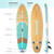 10'6'' Inflatable Stand Up Paddle Board for Adults and Youth in Blue with Non-Slip Deck Complete Accessories Kit for Fishing Yo