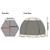 Portable Screen House Tent with Mosquito Net 6-8 Person Camping Backyard Patio & Protection Outdoor Shelter Suitable for family
