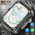 LIGE BWZ85Max 3 Straps GPS Track Smart Watch for Men NFC Gesture Control Fitness Tracker Voice Assistant Answer Call SmartWatch