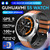 Luxury Metal Smart Watch For Men AMOLED Screen Bluetooth Call GPS Tracking Sports Heart Rate Monitor Smart watch For Android iOS