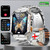 Original 2025 New 2.01 inch1000mAh smartwatch LED flashlight GPS 100+ sport health monitor 3ATM waterproof Men Gift smartwatch